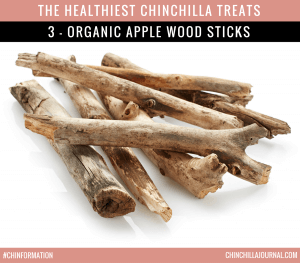 The Healthiest Chinchilla Treats - 3 - Organic Apple Wood Sticks