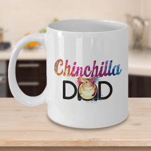 Chinchilla Dad White Ceramic Mug