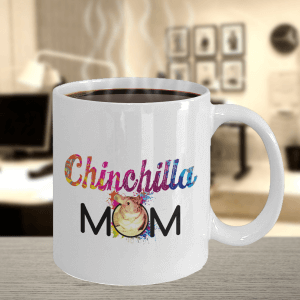 Chinchilla Mom White Ceramic Mug